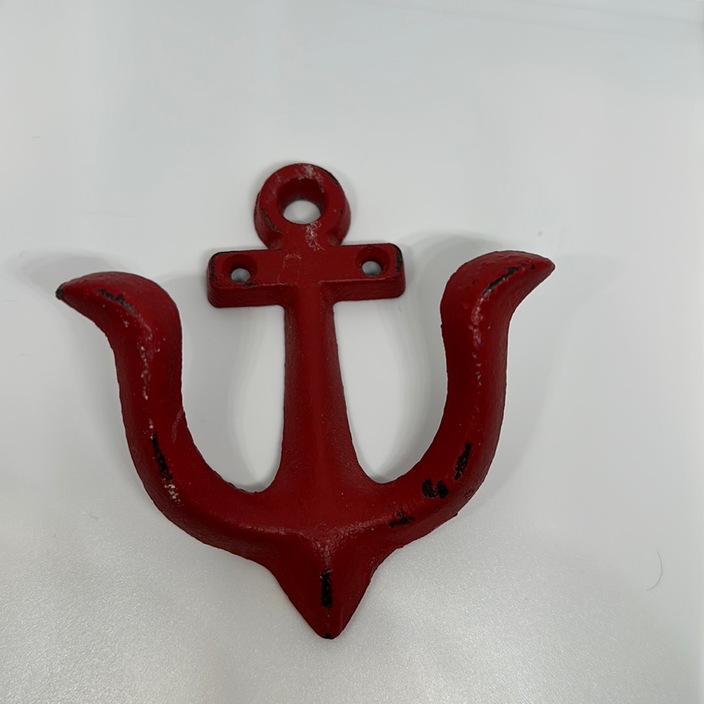 Red anchor wall hook